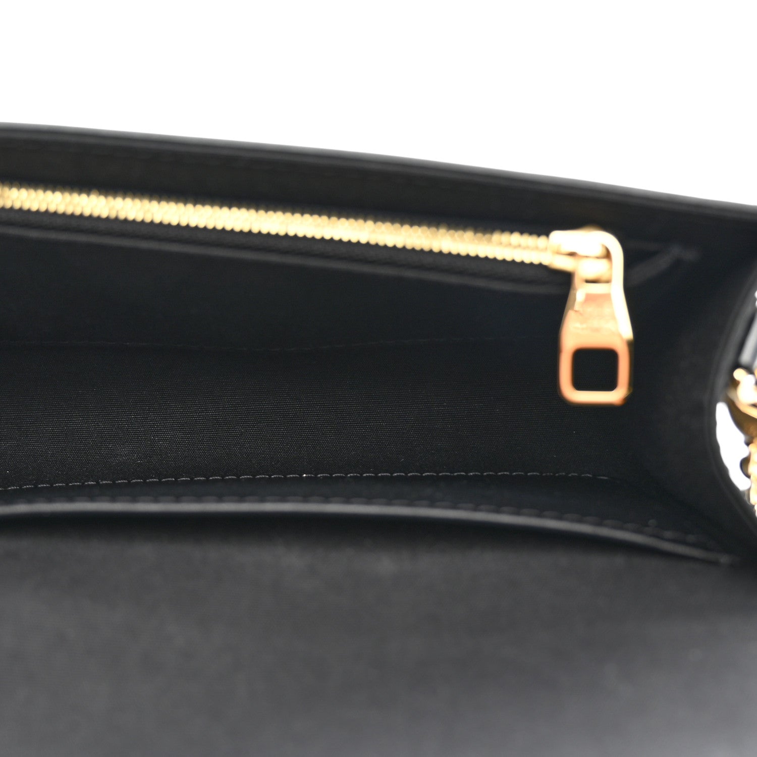 Louis Vuitton Patent Louise PM Chain Clutch Black 5 of 10