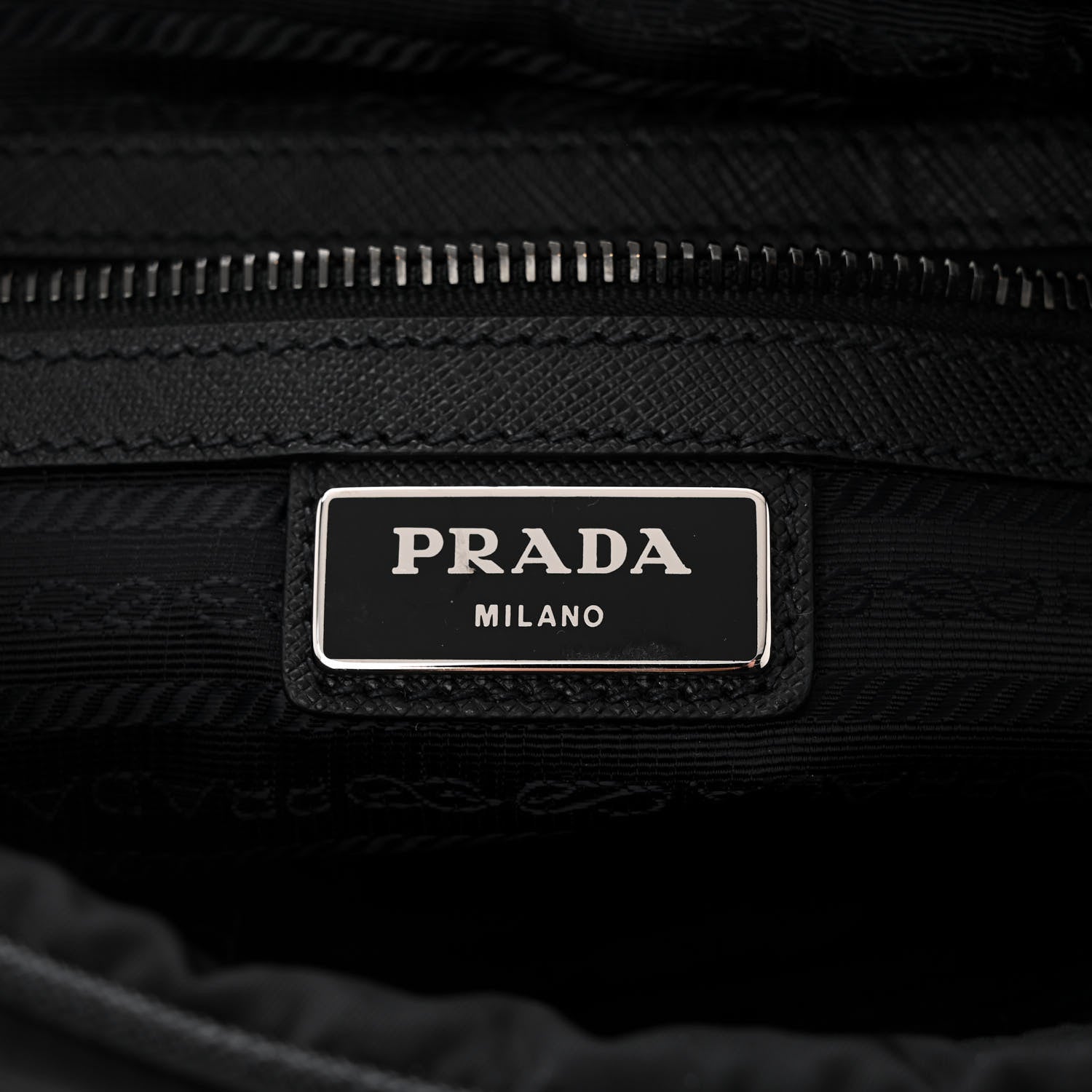 Prada Tessuto Nylon Messenger Bag Black 6 of 11