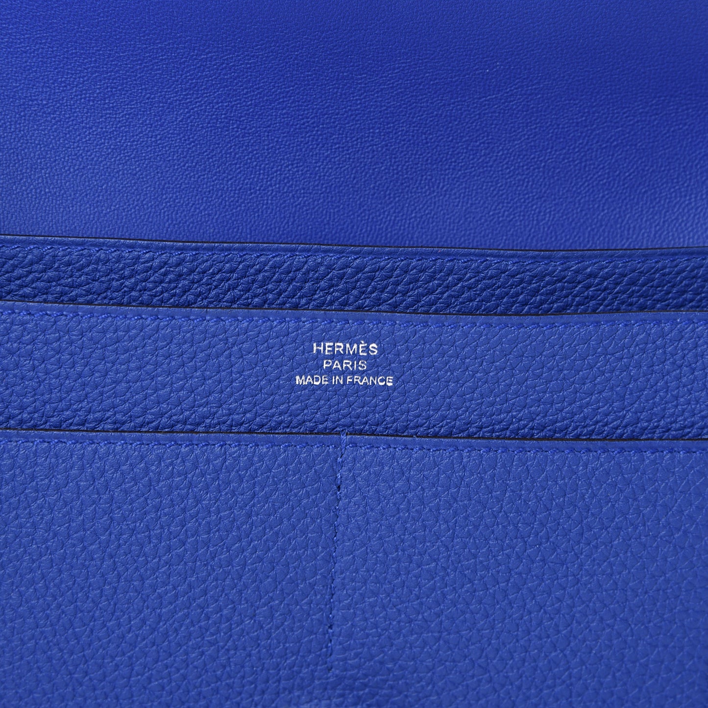 Togo Dogon Duo Wallet Bleu Electrique