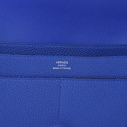 Hermes Togo Dogon Duo Wallet Bleu Electrique 6 of 9