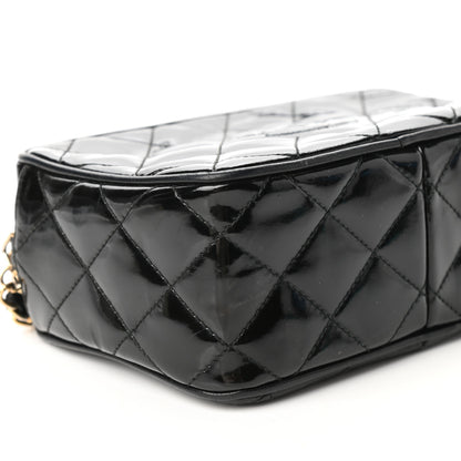 Chanel Patent Tassel Quilted Shoulder Bag Black 8 of 10