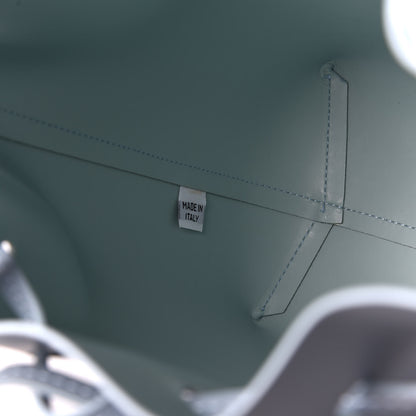 Mansur Gavriel Calfskin Mini Bucket Bag Grey Blue 9 of 10