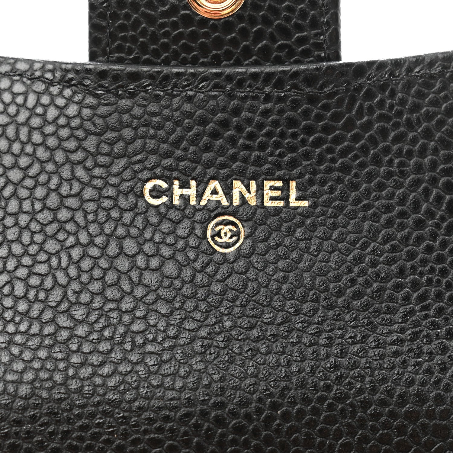 Chanel Caviar Quilted Flap Card Holder Wallet Black 6 of 9