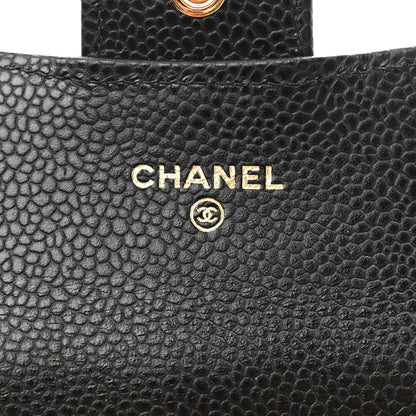 Chanel Caviar Quilted Flap Card Holder Wallet Black 6 of 9