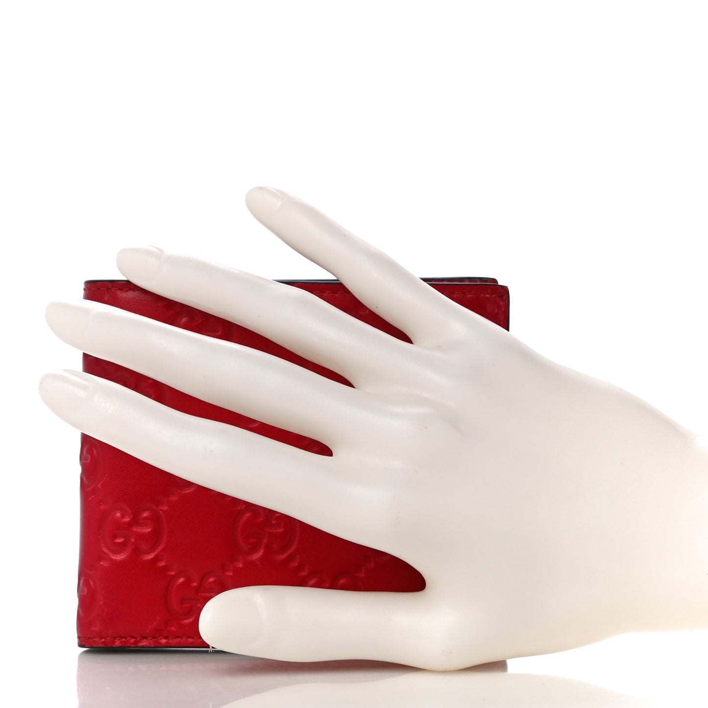 Guccissima Bi-Fold Wallet Red