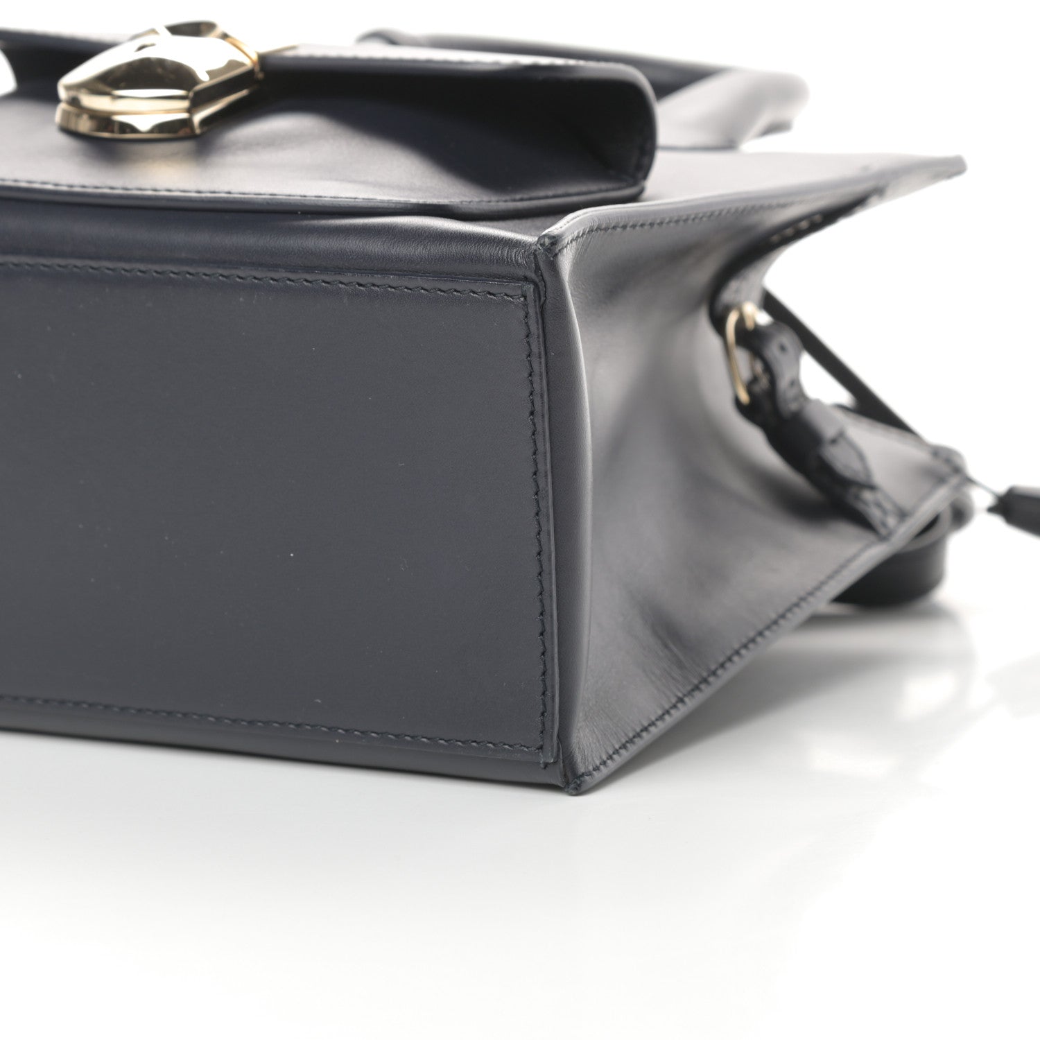 Balenciaga Calfskin Padlock Mini All Afternoon Tote Bleu Nuit 10 of 17