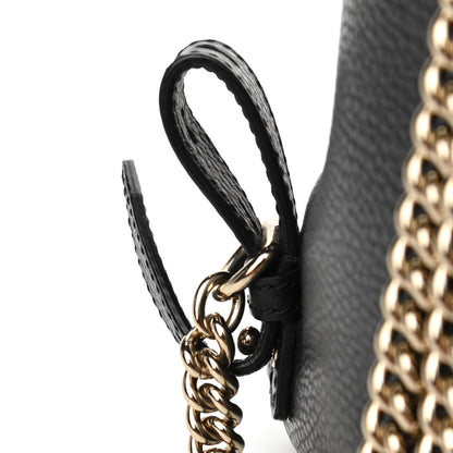 Gucci Pebbled Calfskin Soho Chain Backpack Black 14 of 14