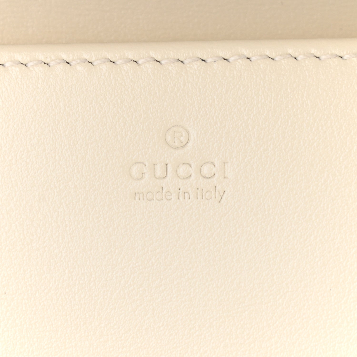 Gucci Boarded Plutone Calfskin Horsebit 1955 Wallet On Chain Mystic White 5 of 10