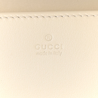 Gucci Boarded Plutone Calfskin Horsebit 1955 Wallet On Chain Mystic White 5 of 10