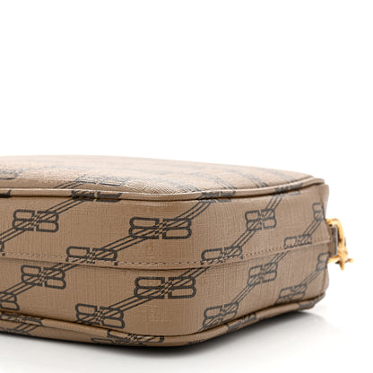Balenciaga Coated Canvas BB Monogram Medium Signature Camera Bag Beige Brown 9 of 9