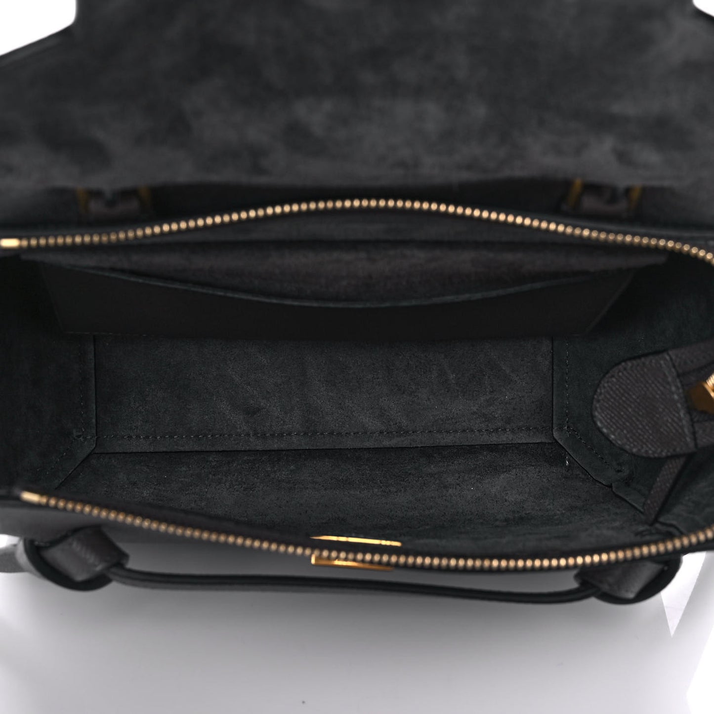 Baby Grained Calfskin Micro Belt Bag Grey