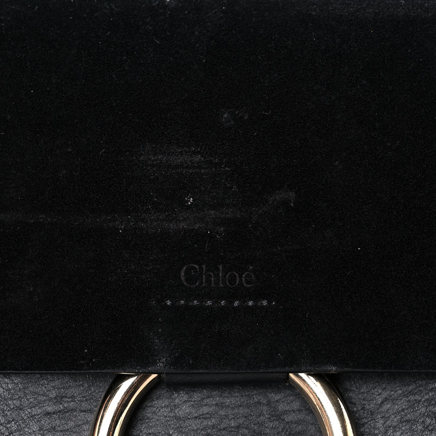 Suede Calfskin Small Faye Shoulder Bag Black
