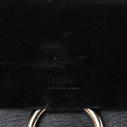 Chloe Suede Calfskin Small Faye Shoulder Bag Black 13 of 18