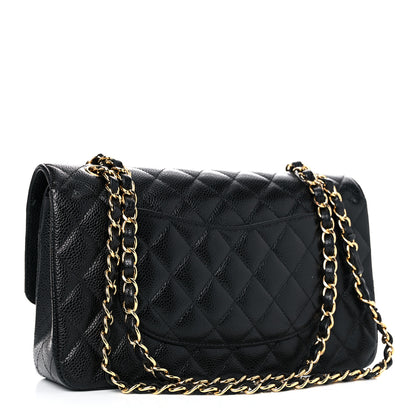 Chanel Caviar Quilted Medium Double Flap Black 3 of 18