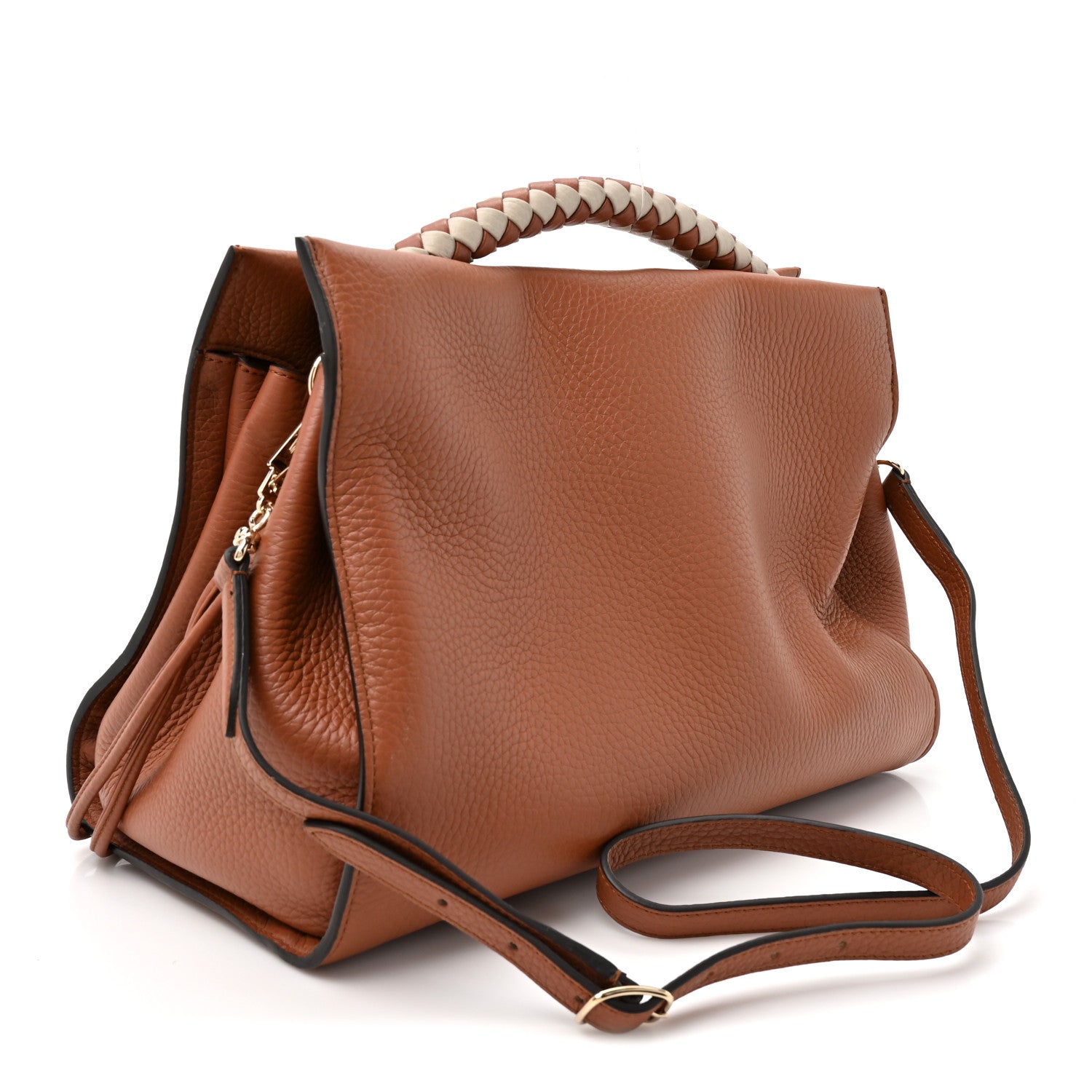 Mulberry Heavy Grain Iris Tote Brown 2 of 9