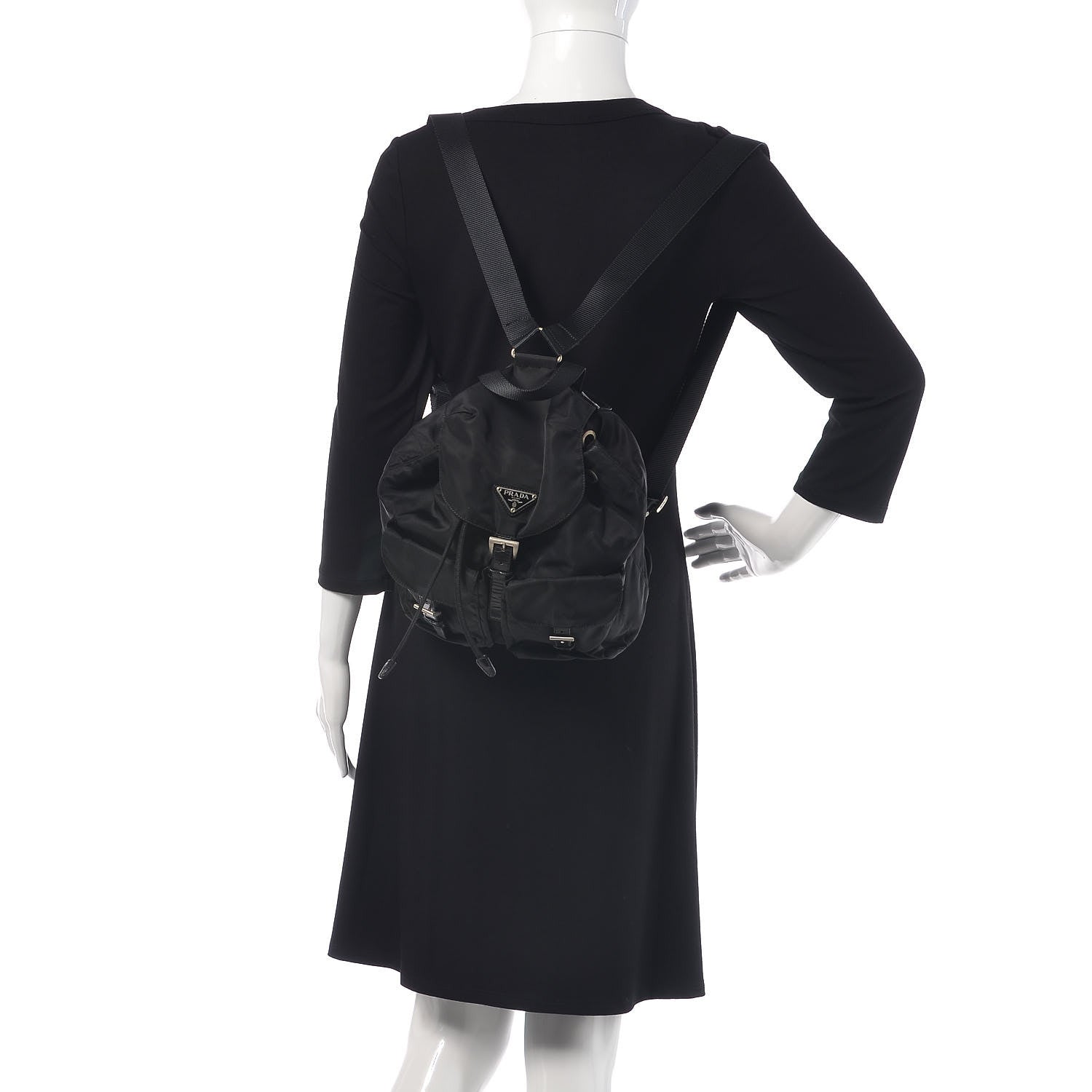 Prada Tessuto Nylon Vela Small Backpack Black 2 of 22