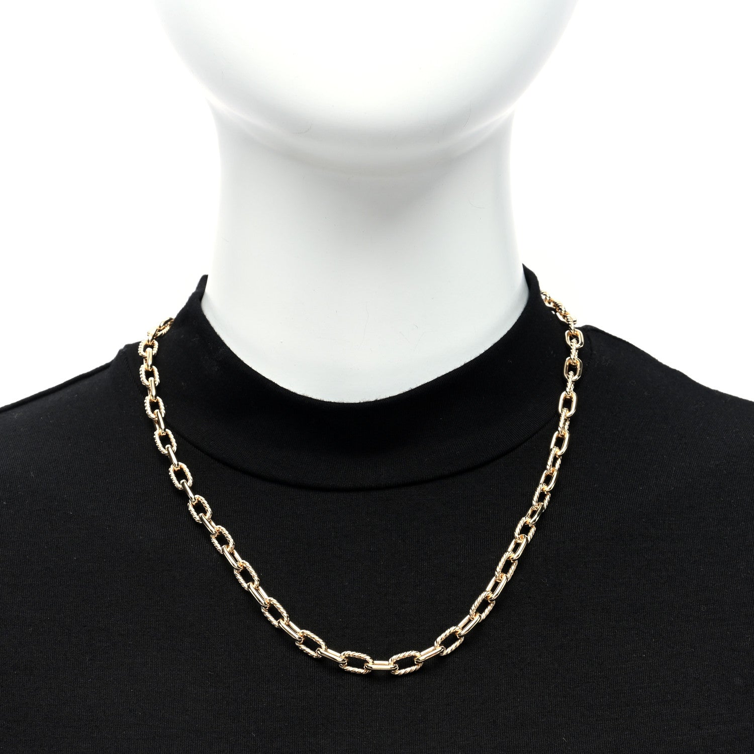 David Yurman 18K Yellow Gold 6mm Madison Chain Necklace 2 of 4
