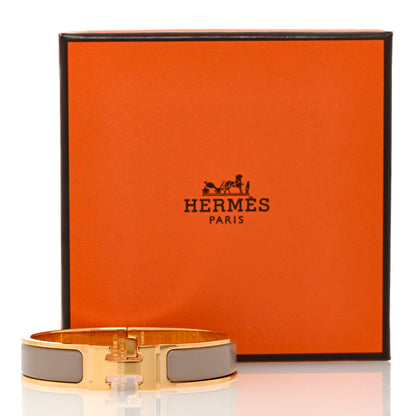 Hermes Enamel Narrow Clic Clac H Bracelet PM Marron Glace 5 of 5