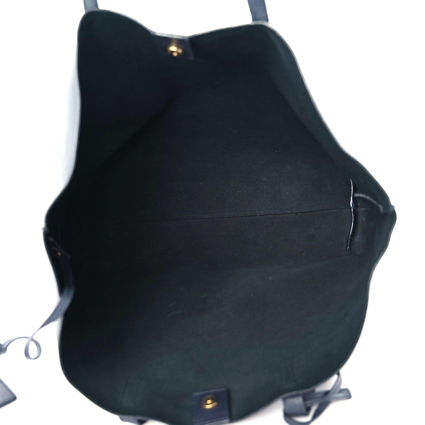 Calfskin Large Shopping Tote Deep Marine
