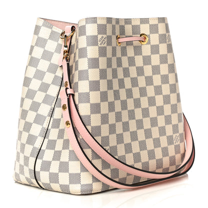 Louis Vuitton Damier Azur Neonoe MM Eau De Rose 3 of 10