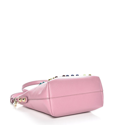 Dolce & Gabbana Textured Calfskin Patchwork Family Tote Rosa Poudre 5 of 8