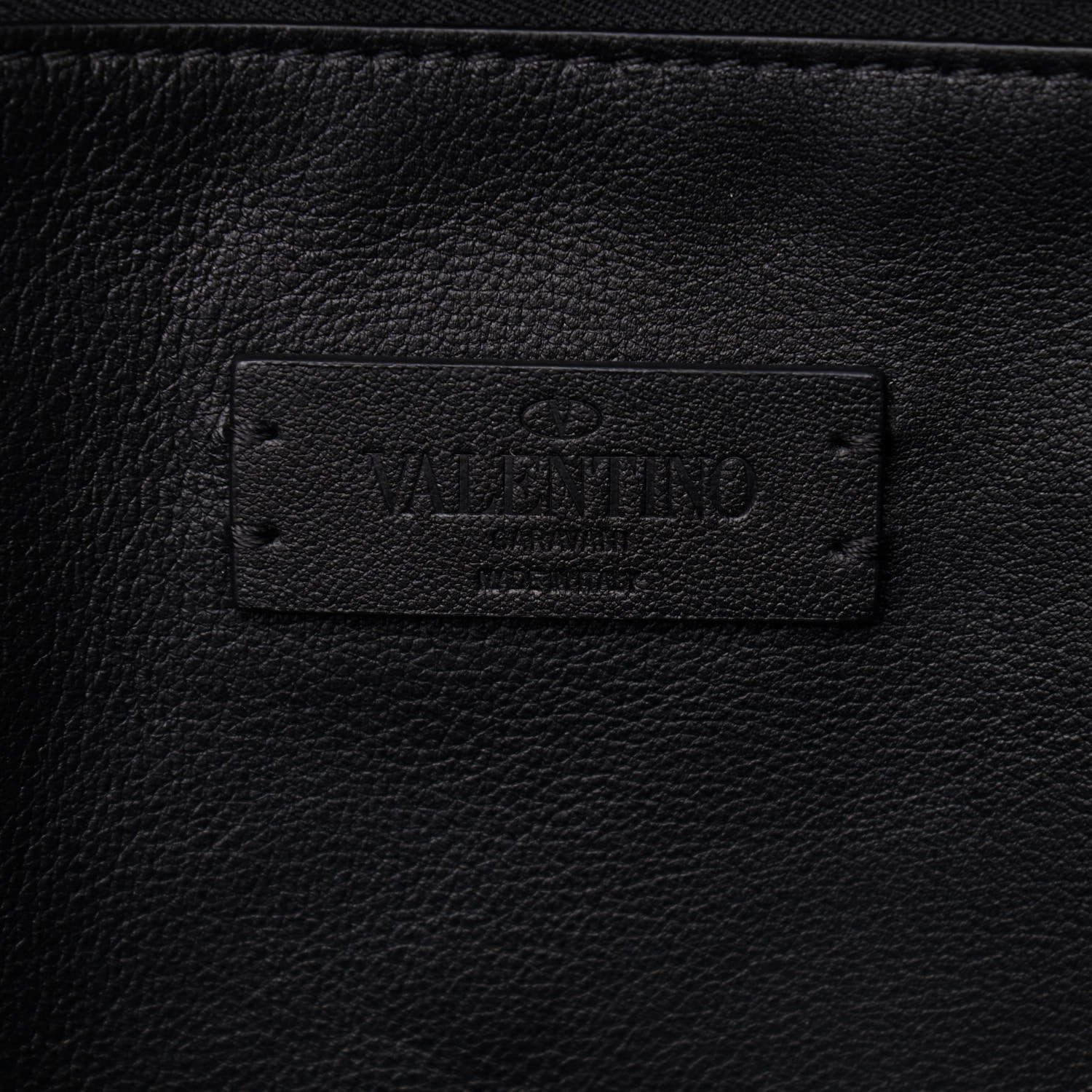 Valentino Garavani Calfskin VLOGO Backpack Black 8 of 8