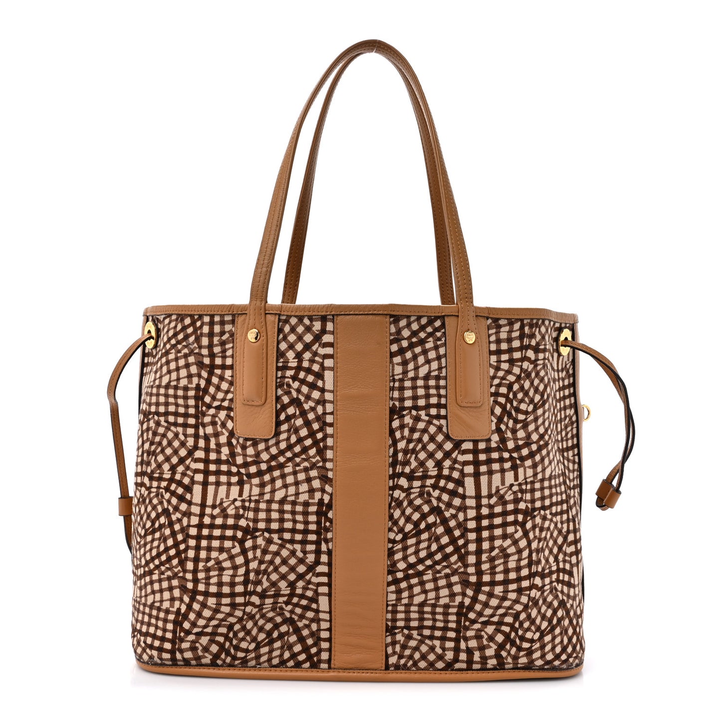 Visetos Medium Liz Reversible Shopper Tote Cognac