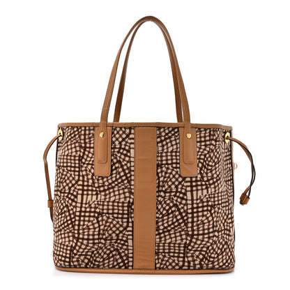 MCM Visetos Medium Liz Reversible Shopper Tote Cognac 4 of 27