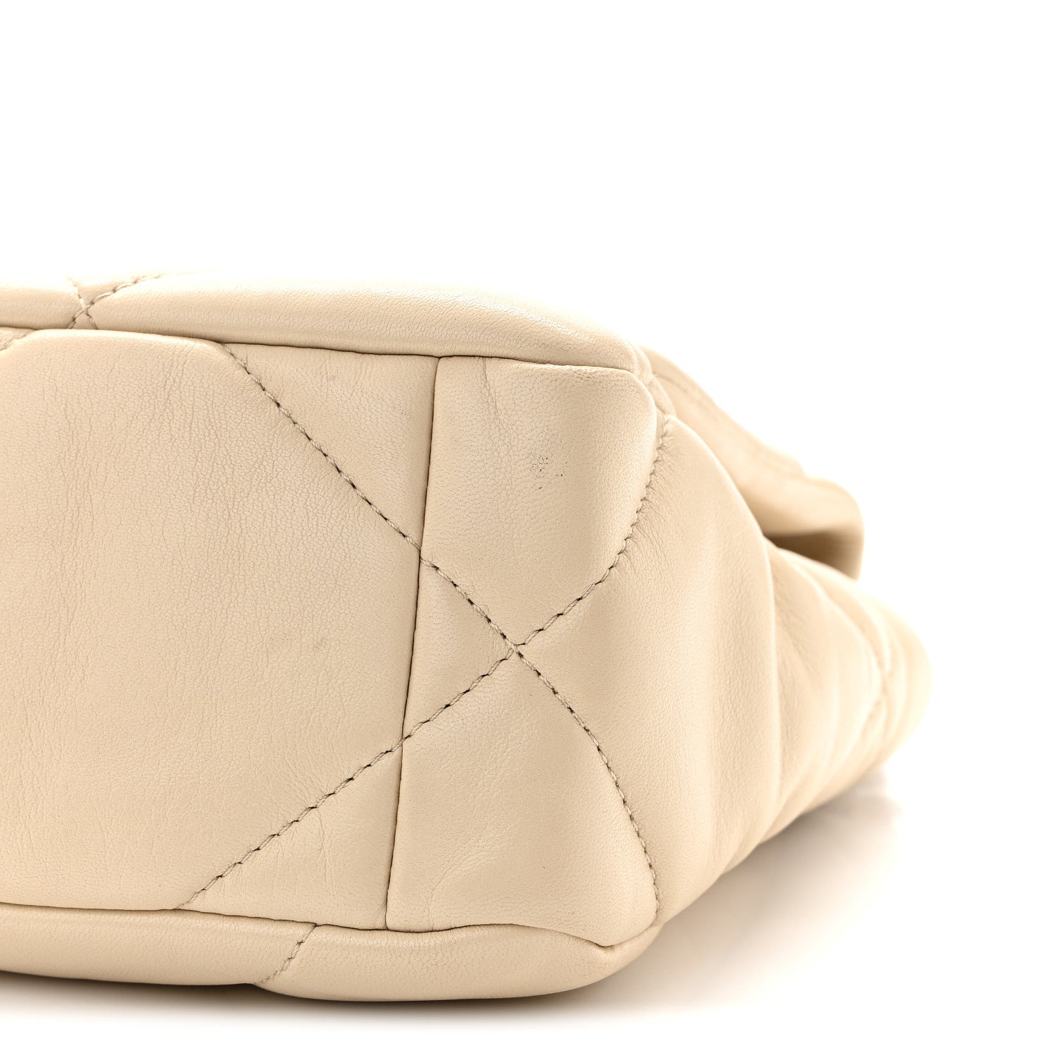 Chanel Lambskin Quilted Medium Chanel 19 Flap Light Beige 10 of 10