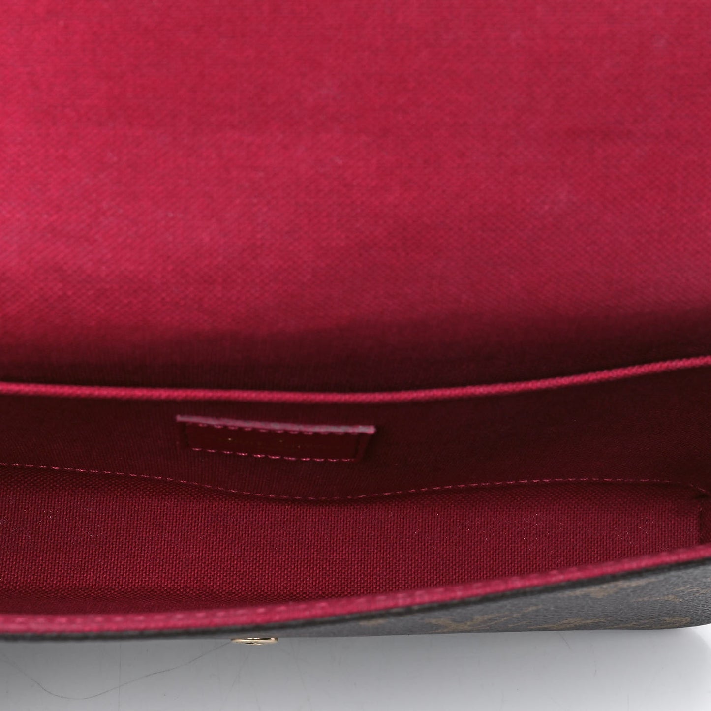 Monogram Pochette Felicie Chain Wallet Fuchsia