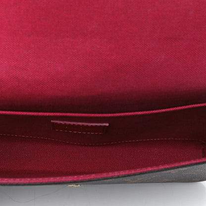 Louis Vuitton Monogram Pochette Felicie Chain Wallet Fuchsia 5 of 5