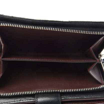 Chanel Lambskin Quilted Zipped Pocket Wallet Black 6 of 9