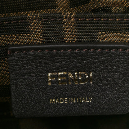 Fendi Vitello King Plexiglass Logo Embossed Mini By The Way Top Handle Boston Bag Edamame 6 of 8