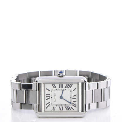 Cartier Stainless Steel 24mm Tank Solo Quartz Watch 3 of 13