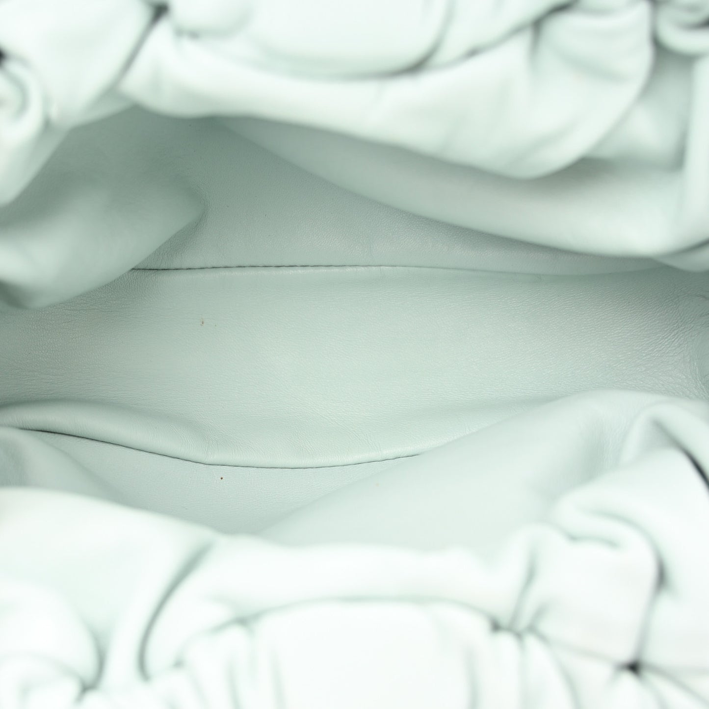 Lambskin Mini Cloud Clutch Seafoam