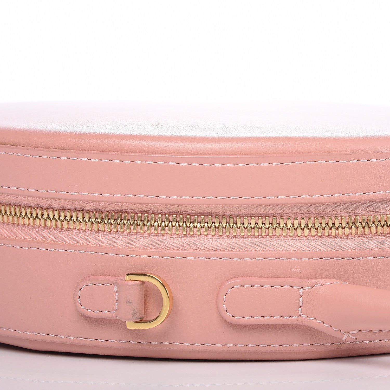 Mansur Gavriel Calfskin Circle Crossbody Bag Light Pink 11 of 12