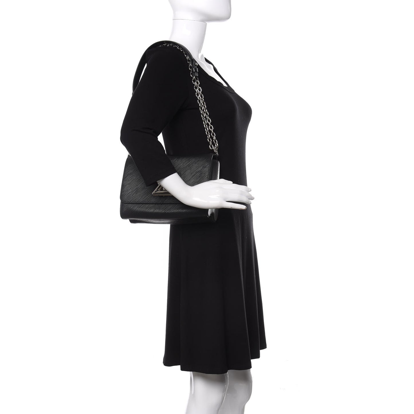 Epi Twist Shoulder Bag MM Black