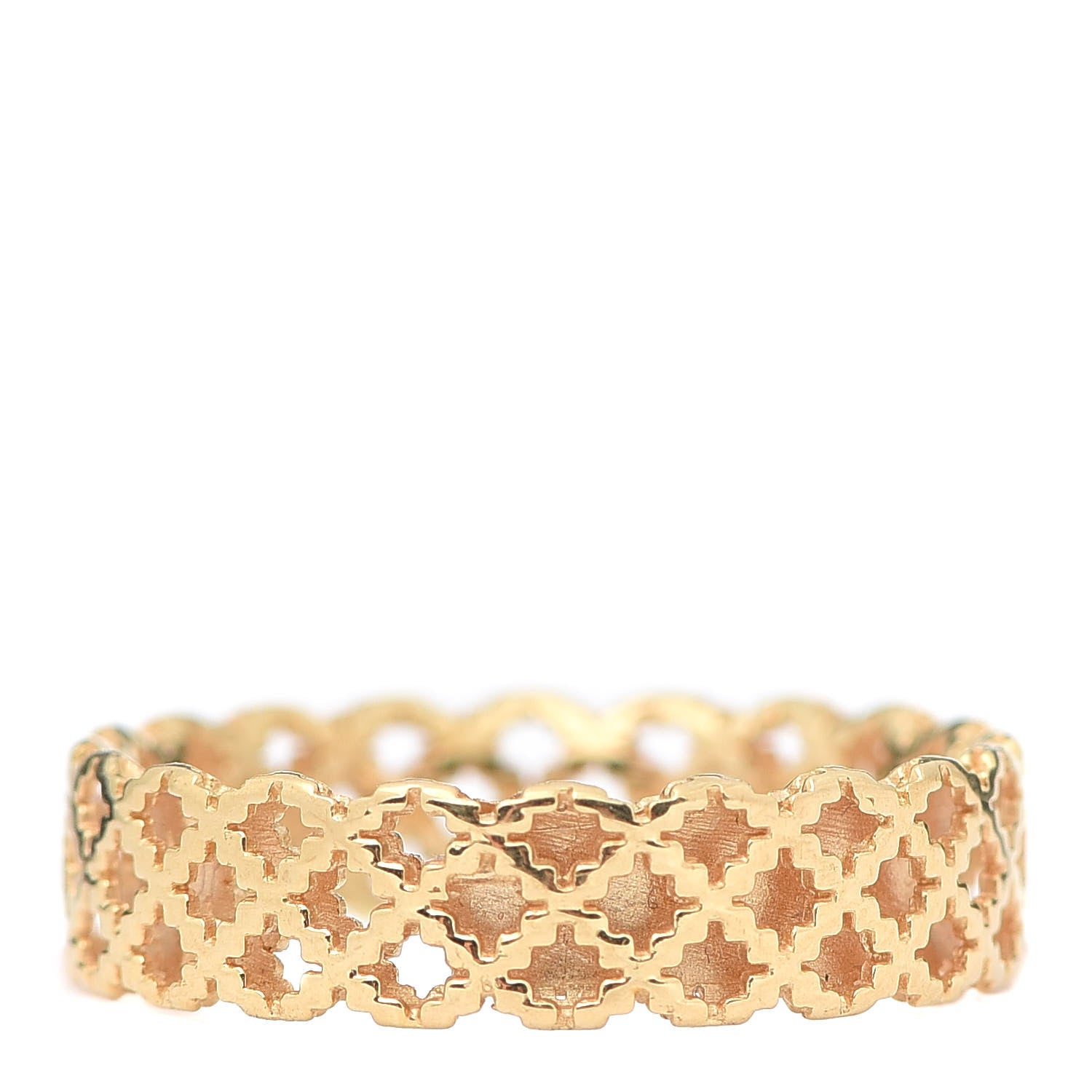 Gucci 18K Yellow Gold Thin Diamantissima Ring 53 6.25 3 of 5