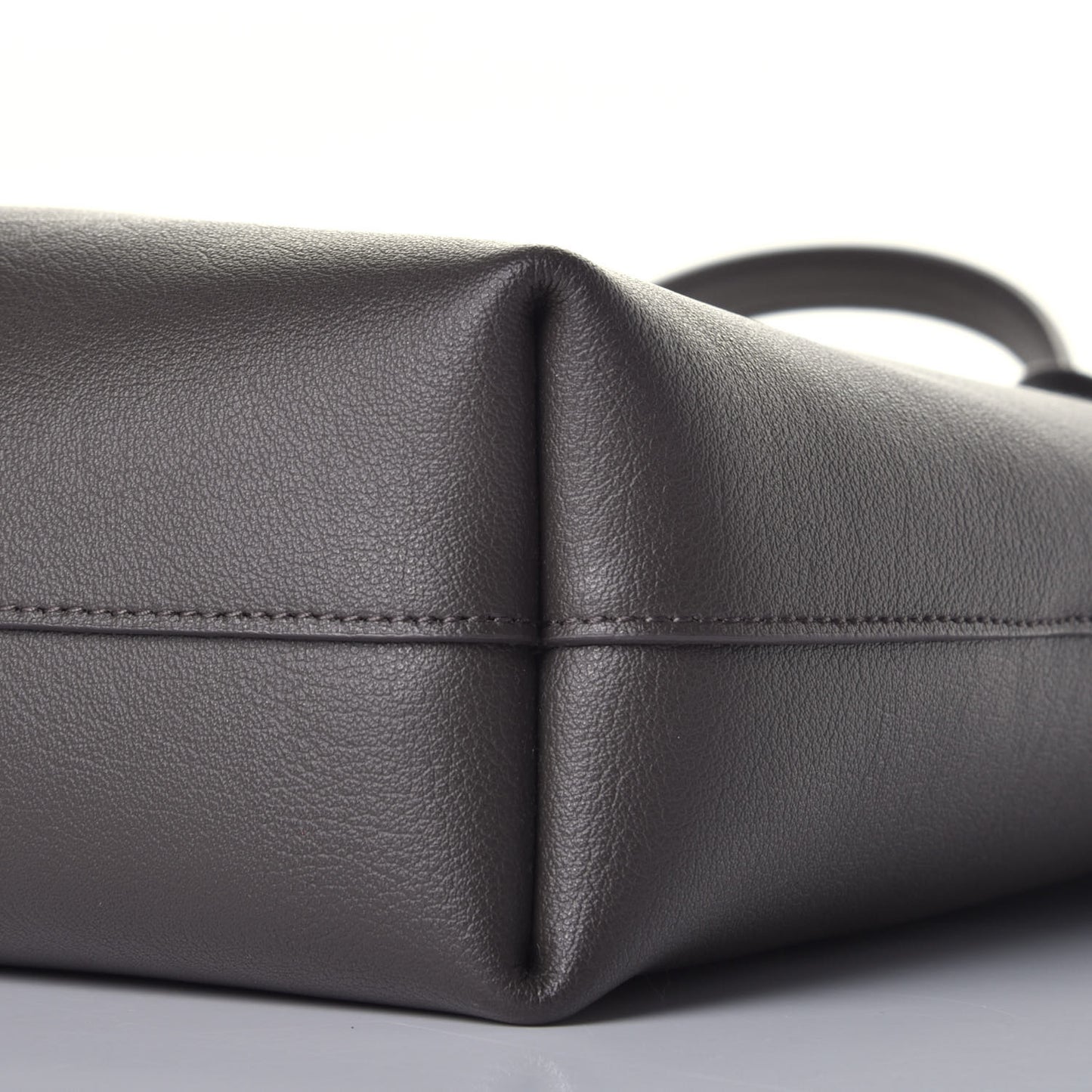 Calfskin Toy Shopping Tote Pebble