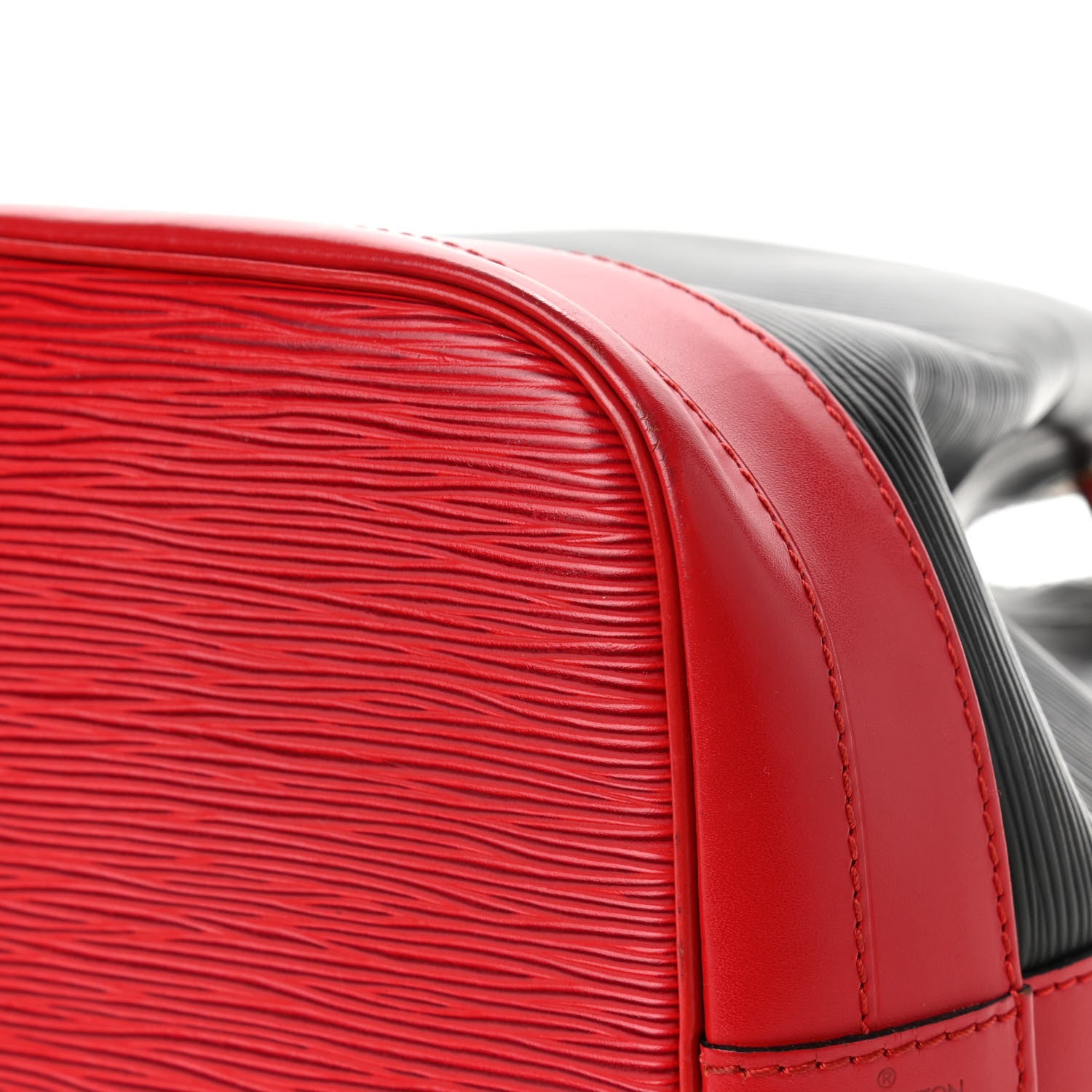 Louis Vuitton Epi Bi-Color Noe Castillan Red Black 11 of 15