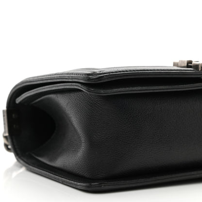 Chanel Calfskin Quilted Medium Boy Flap Black 9 of 10