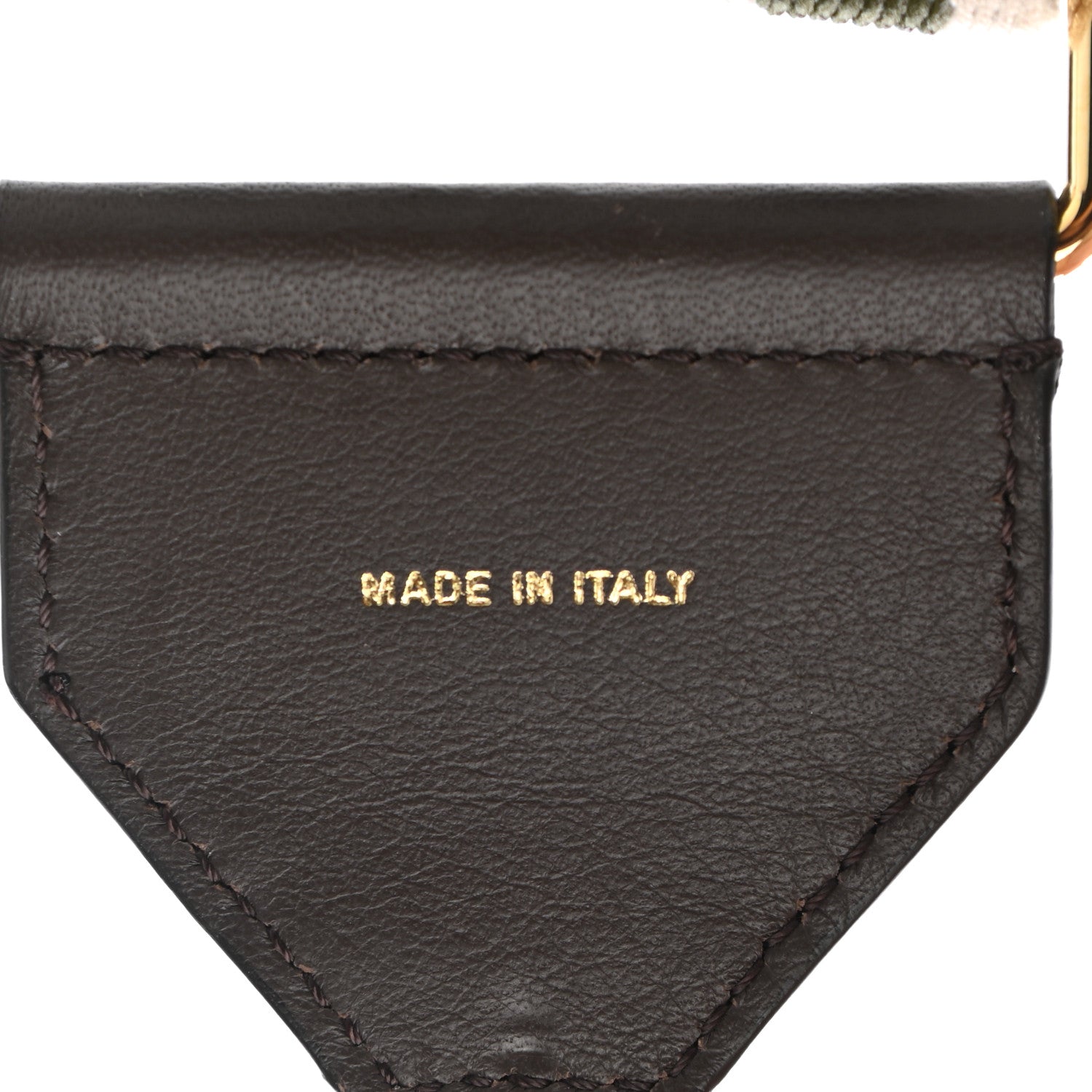 Fendi Ribbon Vitello Century FF 1974 Adjustable Strap You Nuvola Verde Black 4 of 6