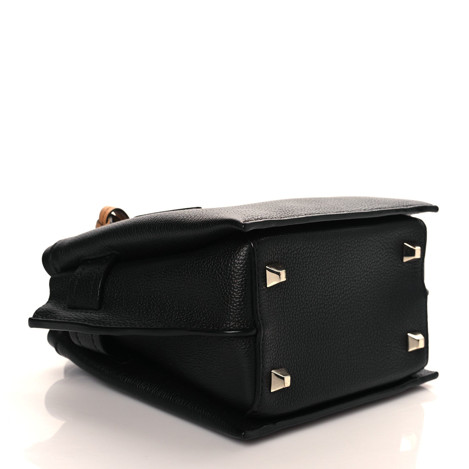 MCM Grained Calfskin Mini Milla Tote Black 4 of 10