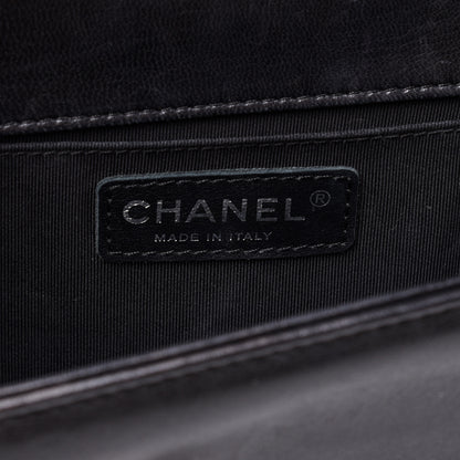 Chanel Calfskin Quilted Medium Boy Flap Black 6 of 17