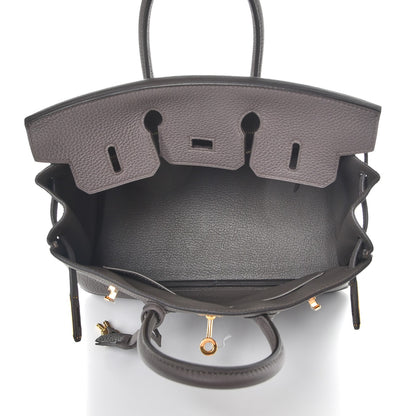 Hermes Togo Birkin 25 Etain 8 of 38
