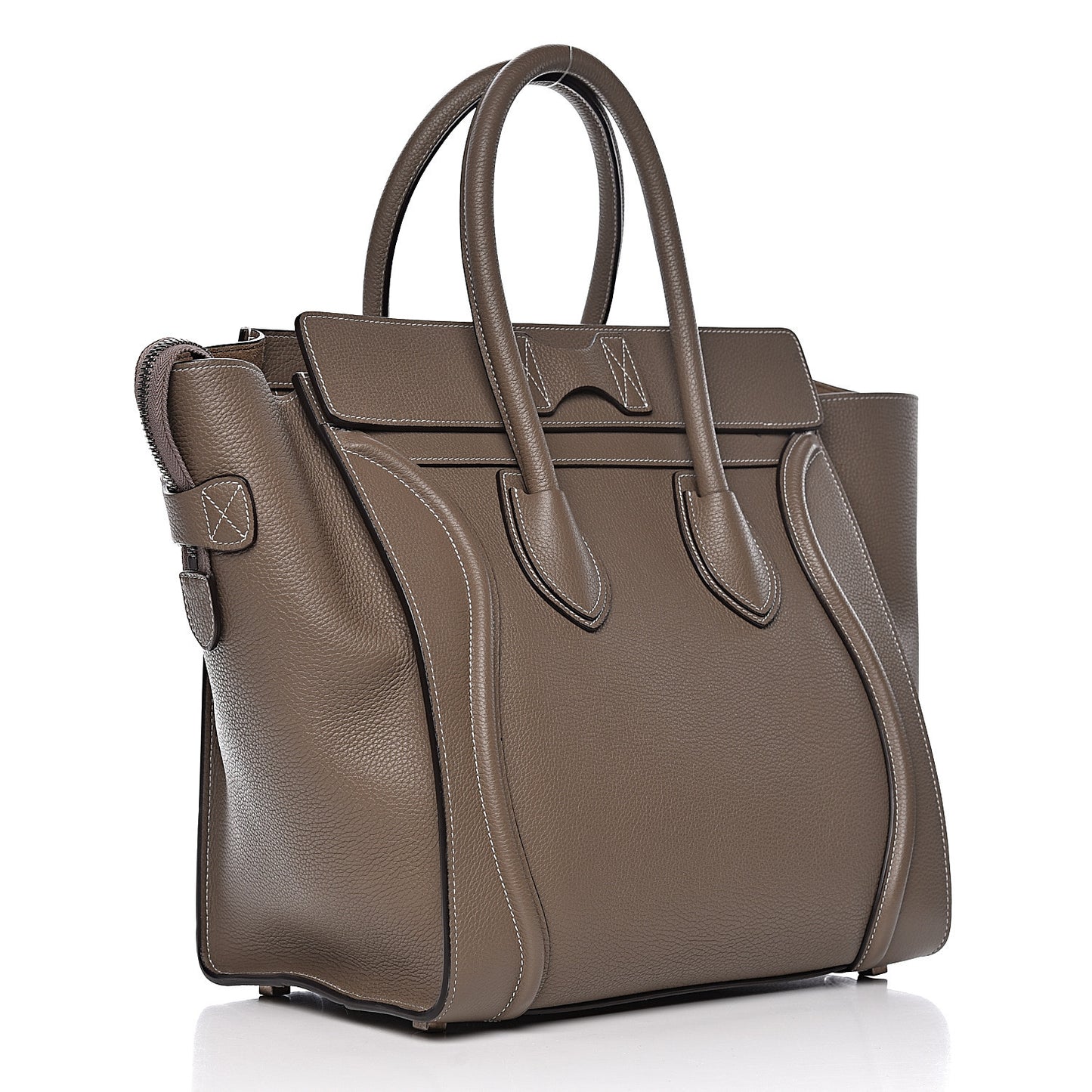 Drummed Calfskin Mini Luggage Souris