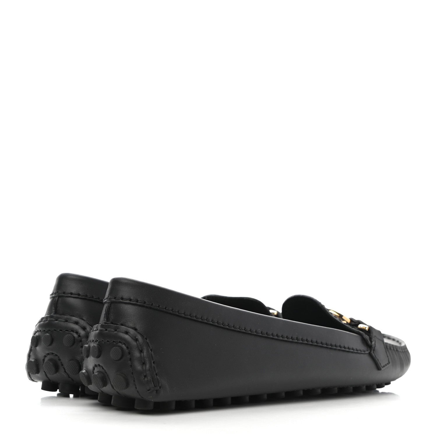 Louis Vuitton Calfskin Dauphine Loafers 37.5 Black 4 of 8