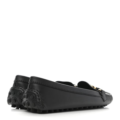 Louis Vuitton Calfskin Dauphine Loafers 37.5 Black 4 of 8
