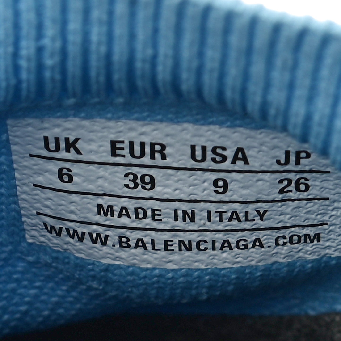 Technical 3D Recycled Knit Bi-Color Womens Speed 2.0 Transparent Sole Sneakers 39 Blue White Transparent Blue