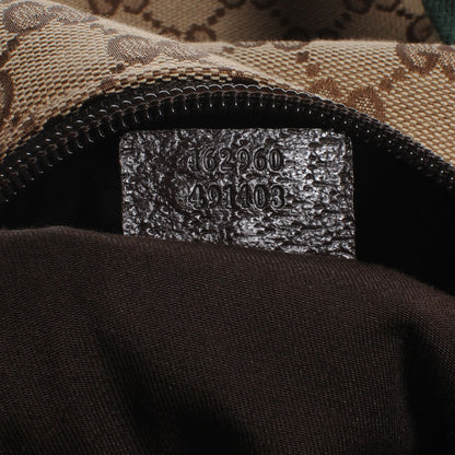 Gucci GG Monogram Web Large Collapsible Carry On Duffle Beige Brown 9 of 9